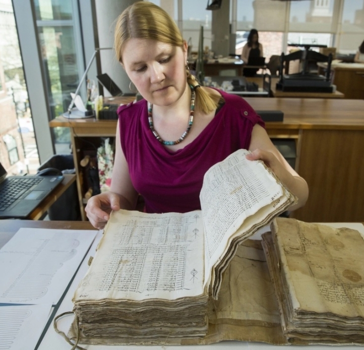 Woman with book