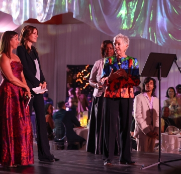 Four women on stage