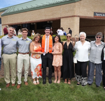 Graduate with family