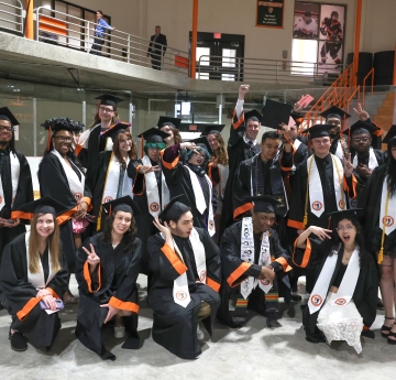 Large group of graduates
