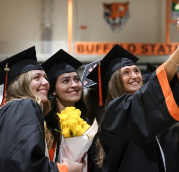 Three female graduates