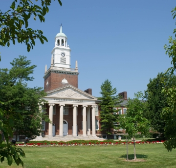 Rockwell Hall from the front of the building