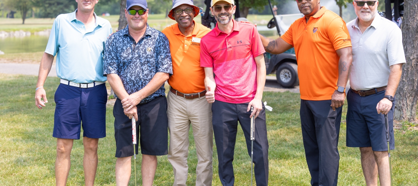 Six golfers