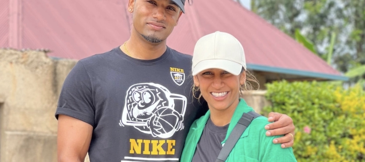 Gehan and Anita Senthinathan in Rwanda