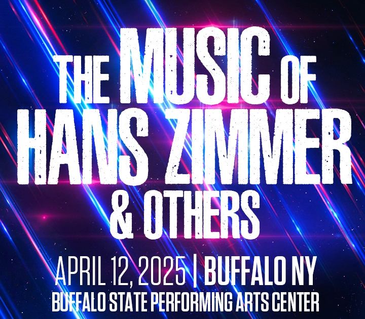 Graphic promoting The Music of Hans Zimmer and Others concert