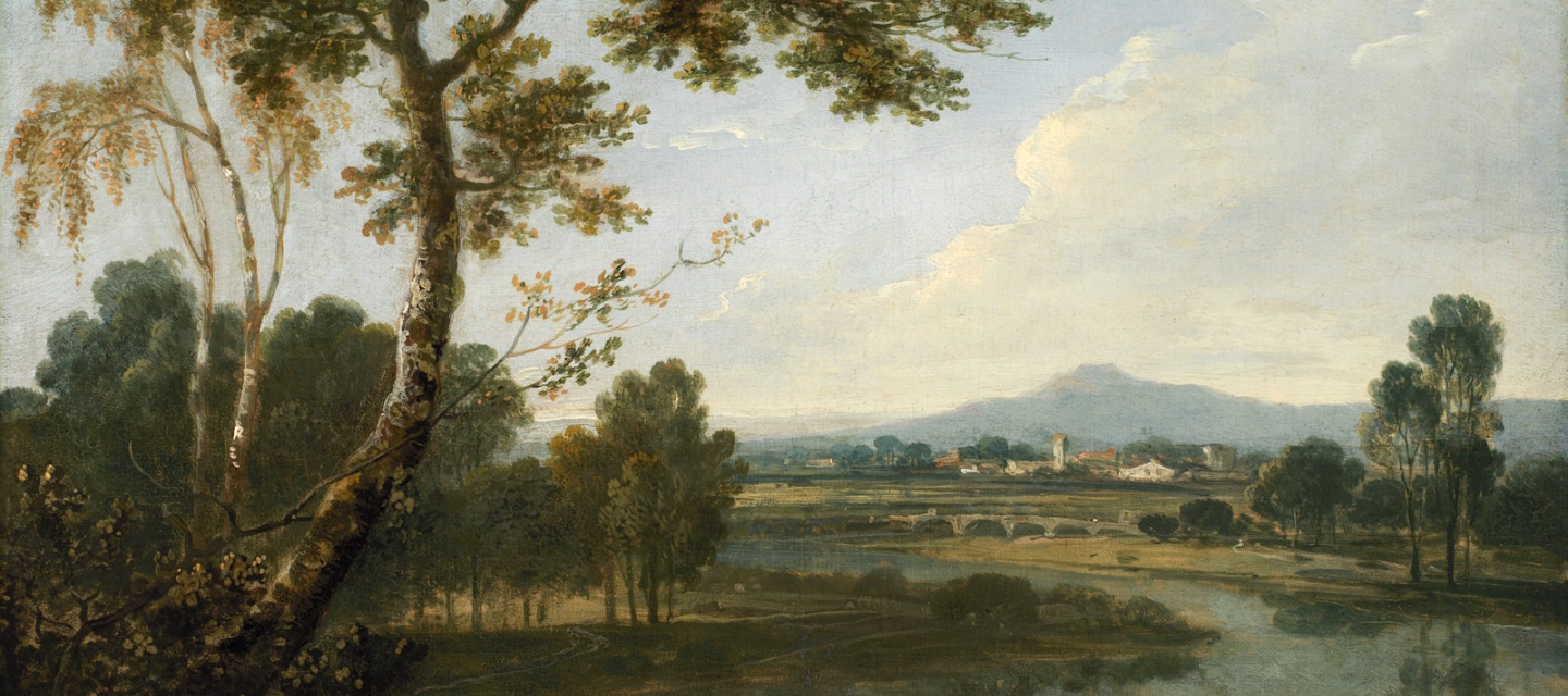 An Italian painting of a landscape